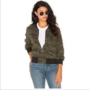 Sanctuary Camo Bomber Light Jacket Sz M NWT